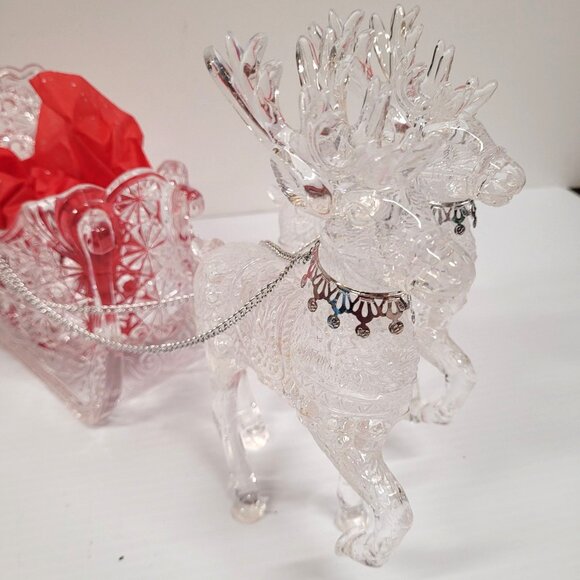 Christmas Around the World Acrylic Crystalline  Sleigh & Reindeer House of Lloyd - Picture 6 of 6